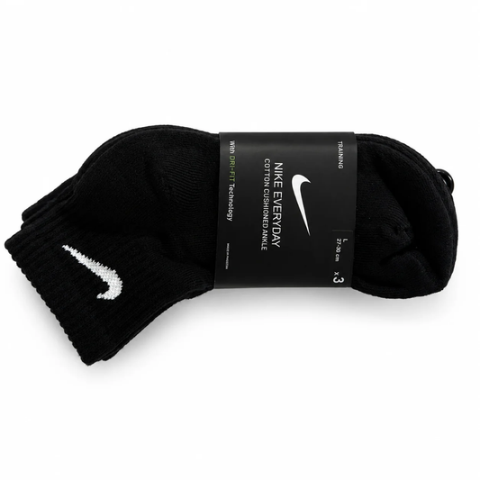 NK Everyday Cushioned Quarter Crew Socks | Pack of 3