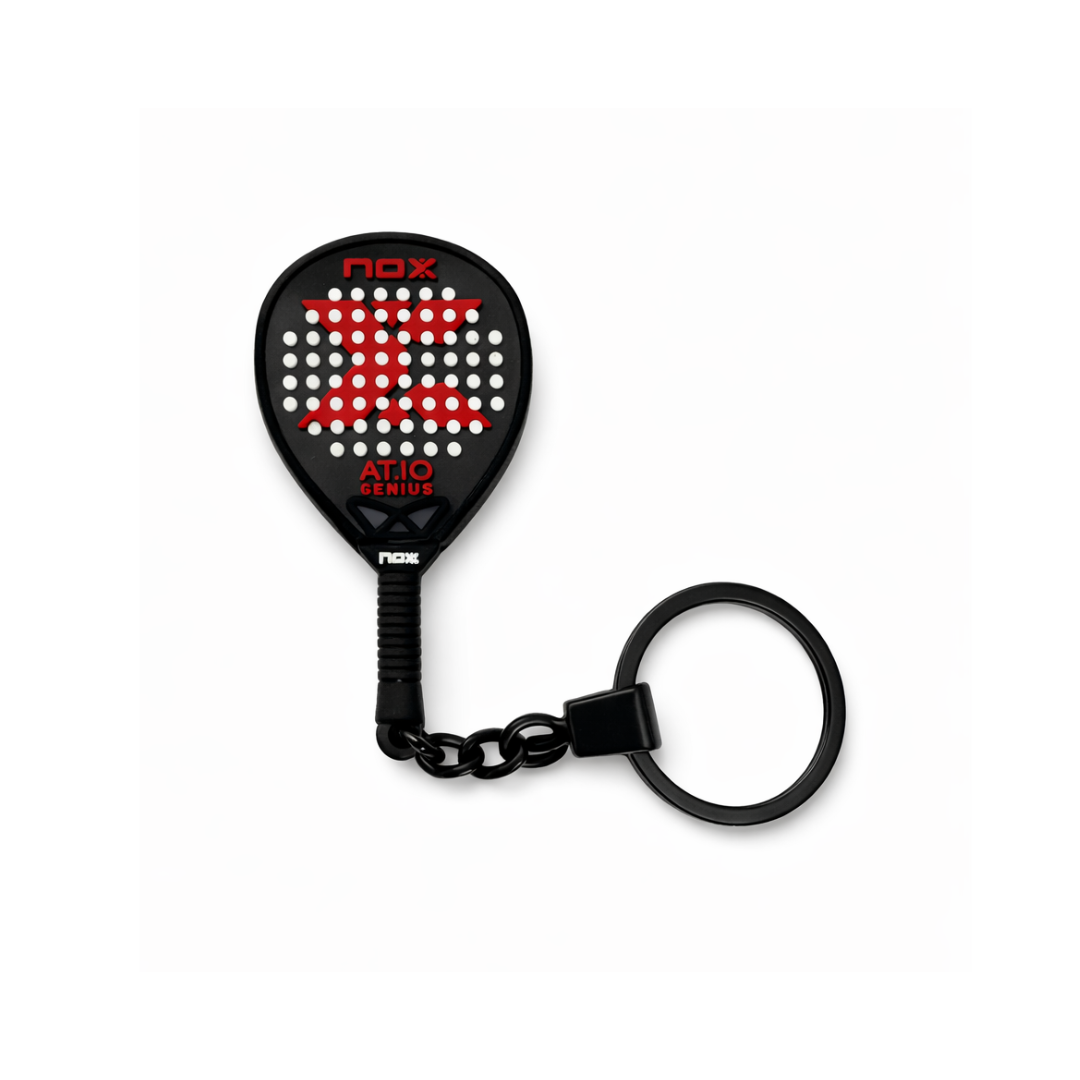 Red Nox Padel Racket Keychain | Bold Miniature Accessory