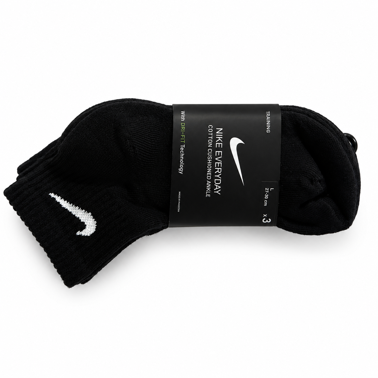NK Everyday Cushioned Quarter Crew Socks | Pack of 3