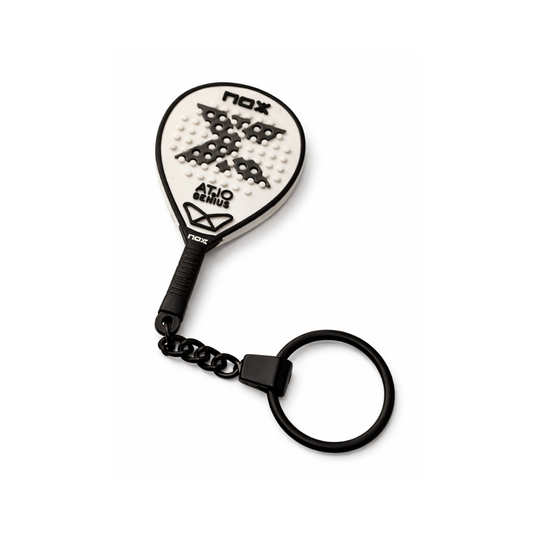Silver Nox Padel Racket Keychain