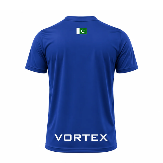 Vortex Custom Name Performance T-Shirt – Blue Edition