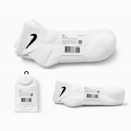NK Everyday Cushioned Quarter Crew Socks | Pack of 3