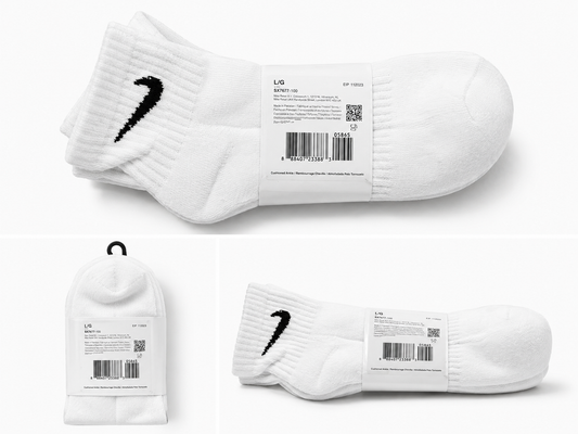 NK Everyday Cushioned Quarter Crew Socks | Pack of 3