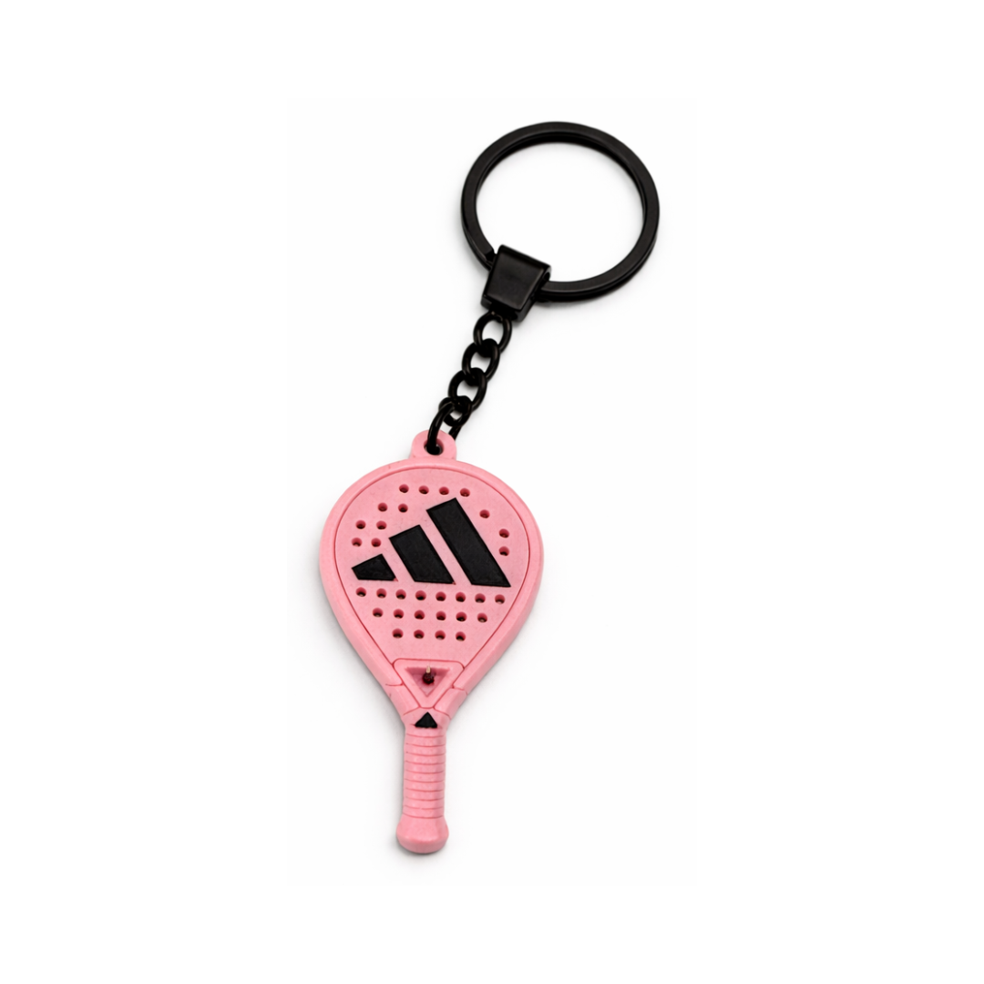 Pink Adidas Padel Racket Keychain | Miniature Sport Accessory
