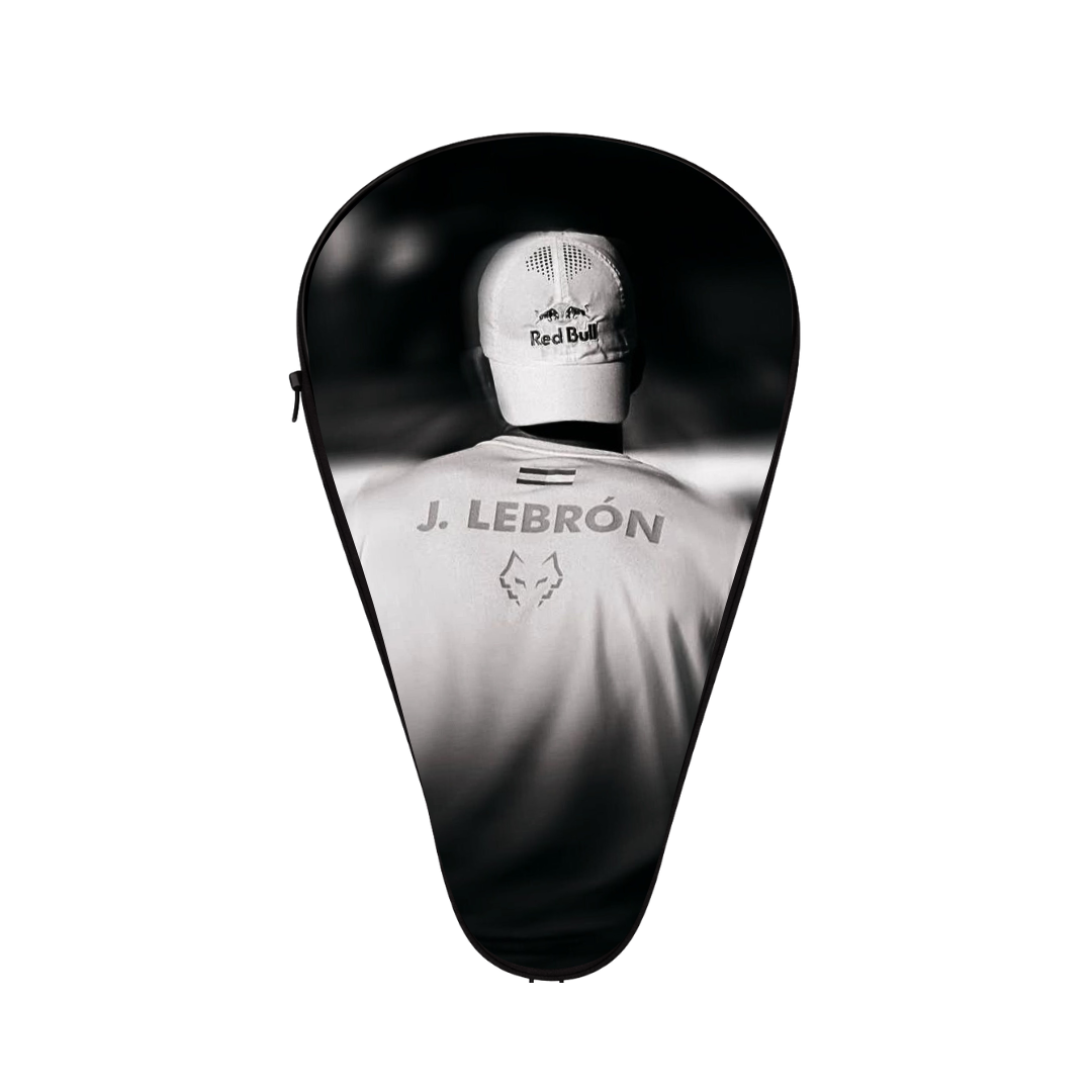 Lebrón-Inspired Black & White Padel Cover | "El Lobo" Tribute