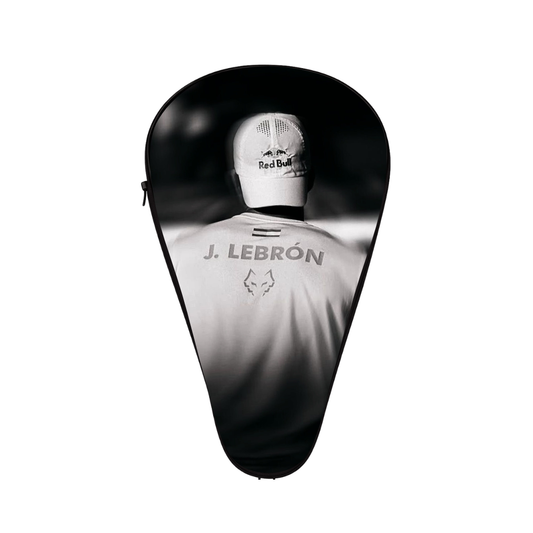 Lebrón-Inspired Black & White Padel Cover | "El Lobo" Tribute