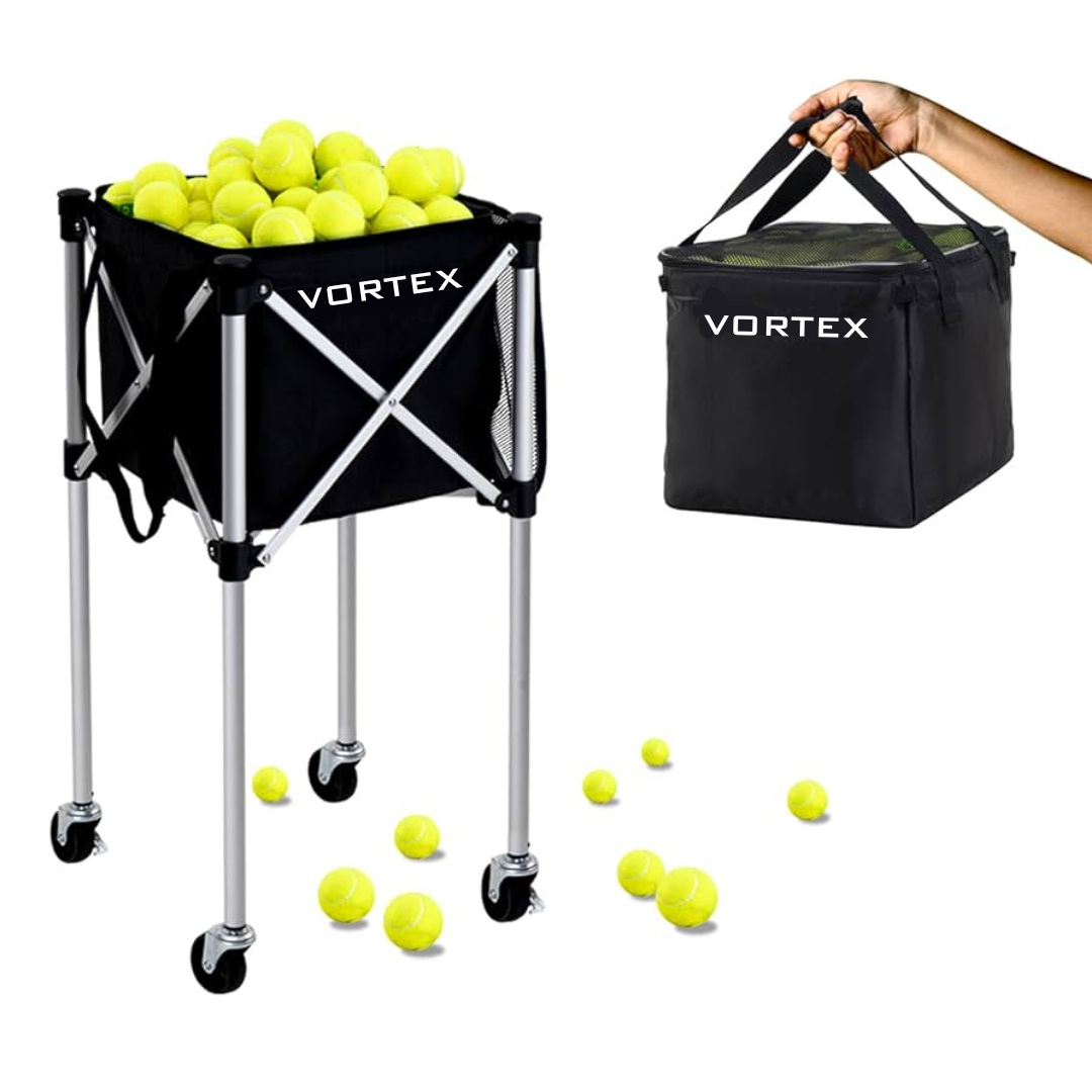 Vortex Ball Trolley high-capacity padel ball cart for clubs
